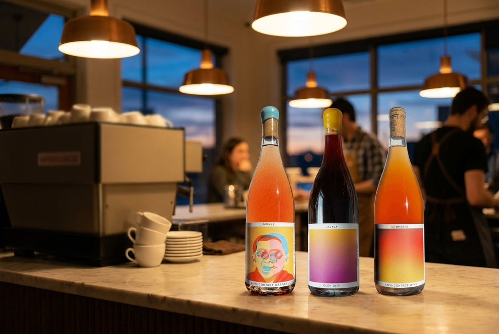 Organic wine for coffee shops adding evening wine service