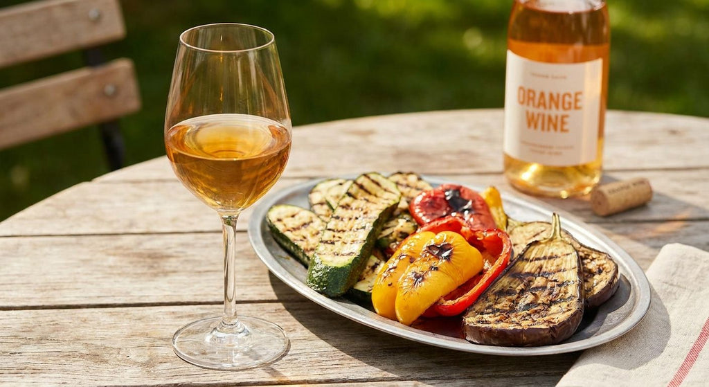 Best skin-contact wine for grilled vegetable dishes