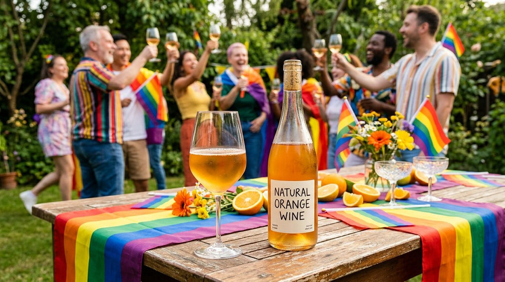 Natural orange wine for Pride celebrations