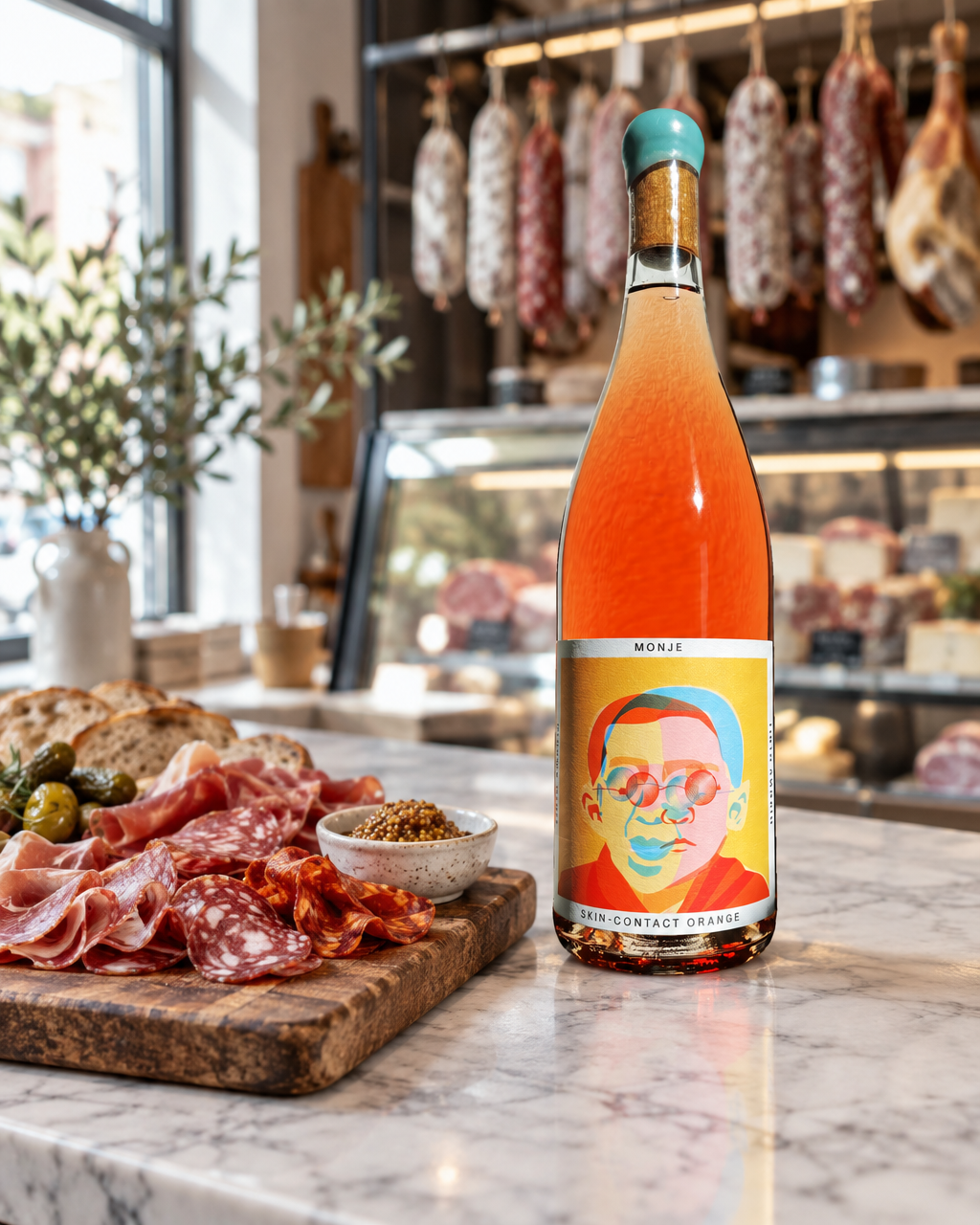 Skin-contact wine for butcher shops and charcuterie counters: complete 2026 guide