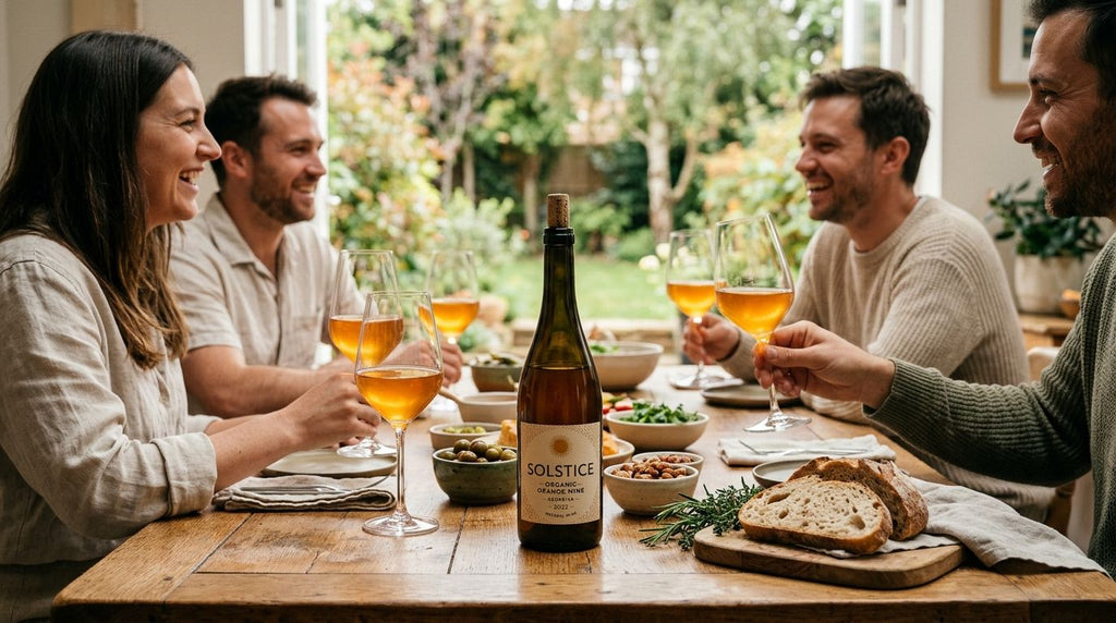 Organic orange wine for zero-waste home entertaining