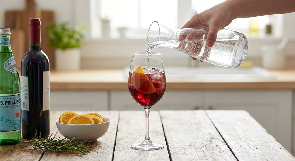 How to make a red wine spritzer at home