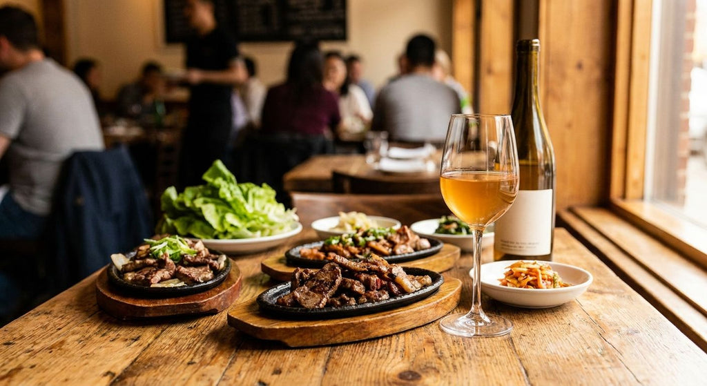 Skin-contact wine for Korean BBQ nights