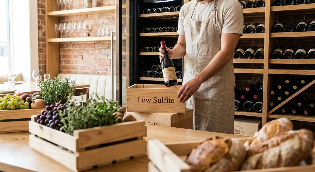 How to stock low sulfite wine for a farm-to-table restaurant