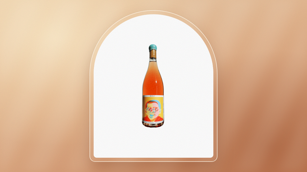 Monje skin-contact orange wine bottle — the skin-contact discovery pick for grocery store shelves in 2026