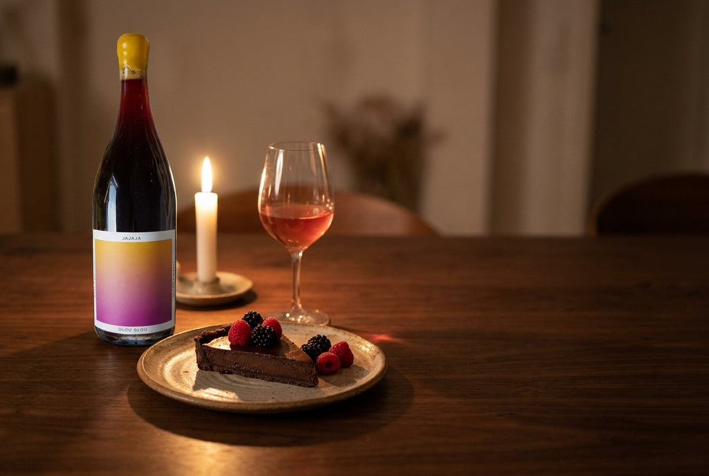 How to pair organic red wine with dark chocolate desserts