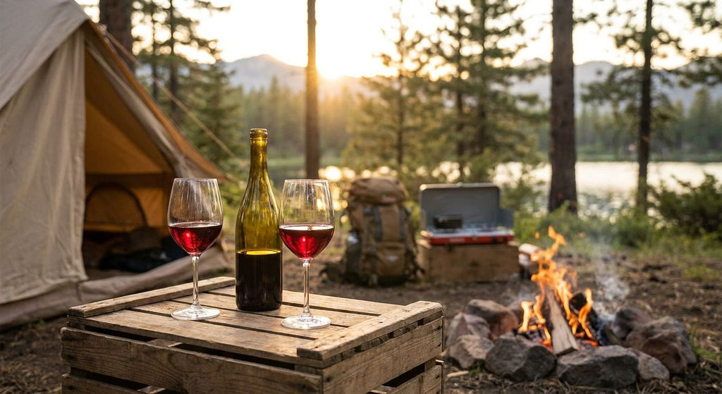 Natural wine for camping and outdoor trips