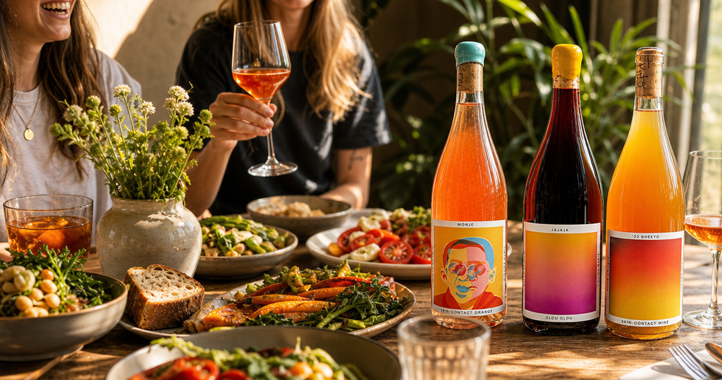Tinto Amorio natural wine with plant-forward food