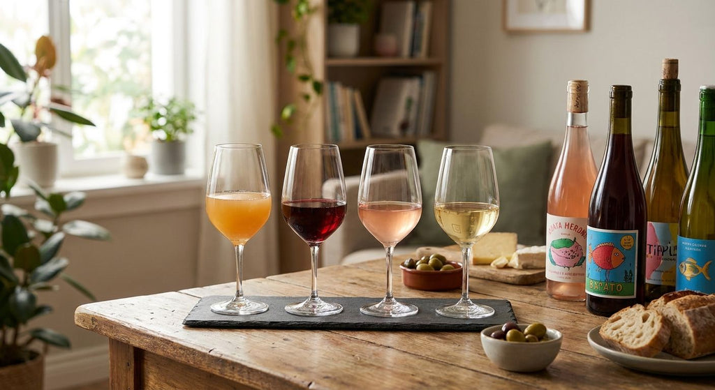 How to build a natural wine tasting flight at home