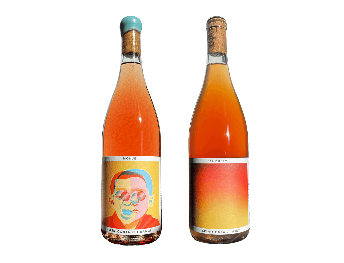 Tinto Amorio Monje and Bheyo orange wine sampler
